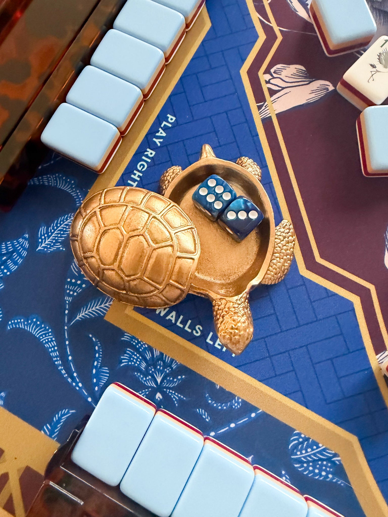 Turtle Bay Mahjong Dice Catchall - The Pink Pineapple 850
