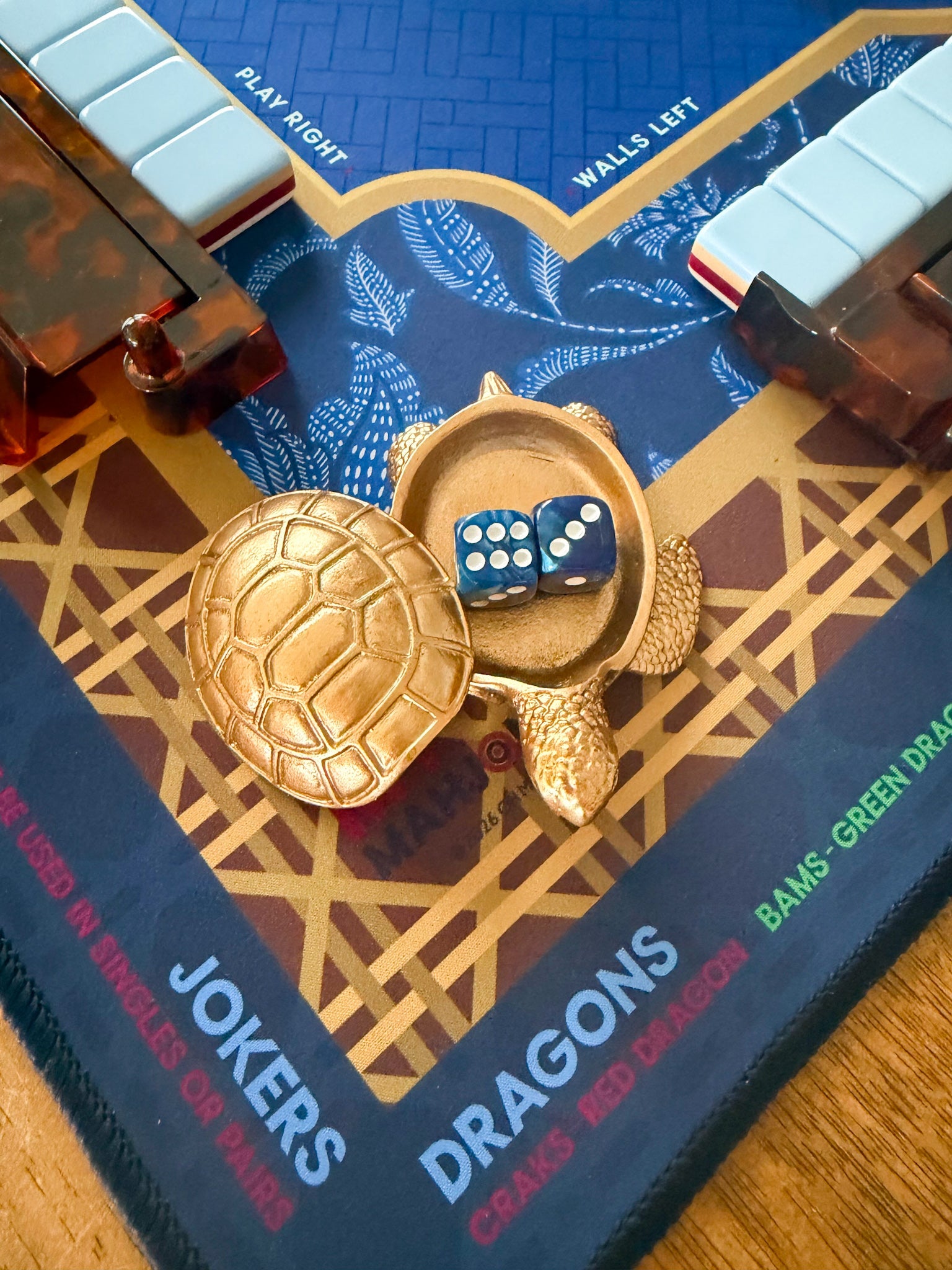 Turtle Bay Mahjong Dice Catchall - The Pink Pineapple 850