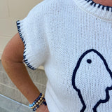 Twin Fin Sweater Top - The Pink Pineapple 850