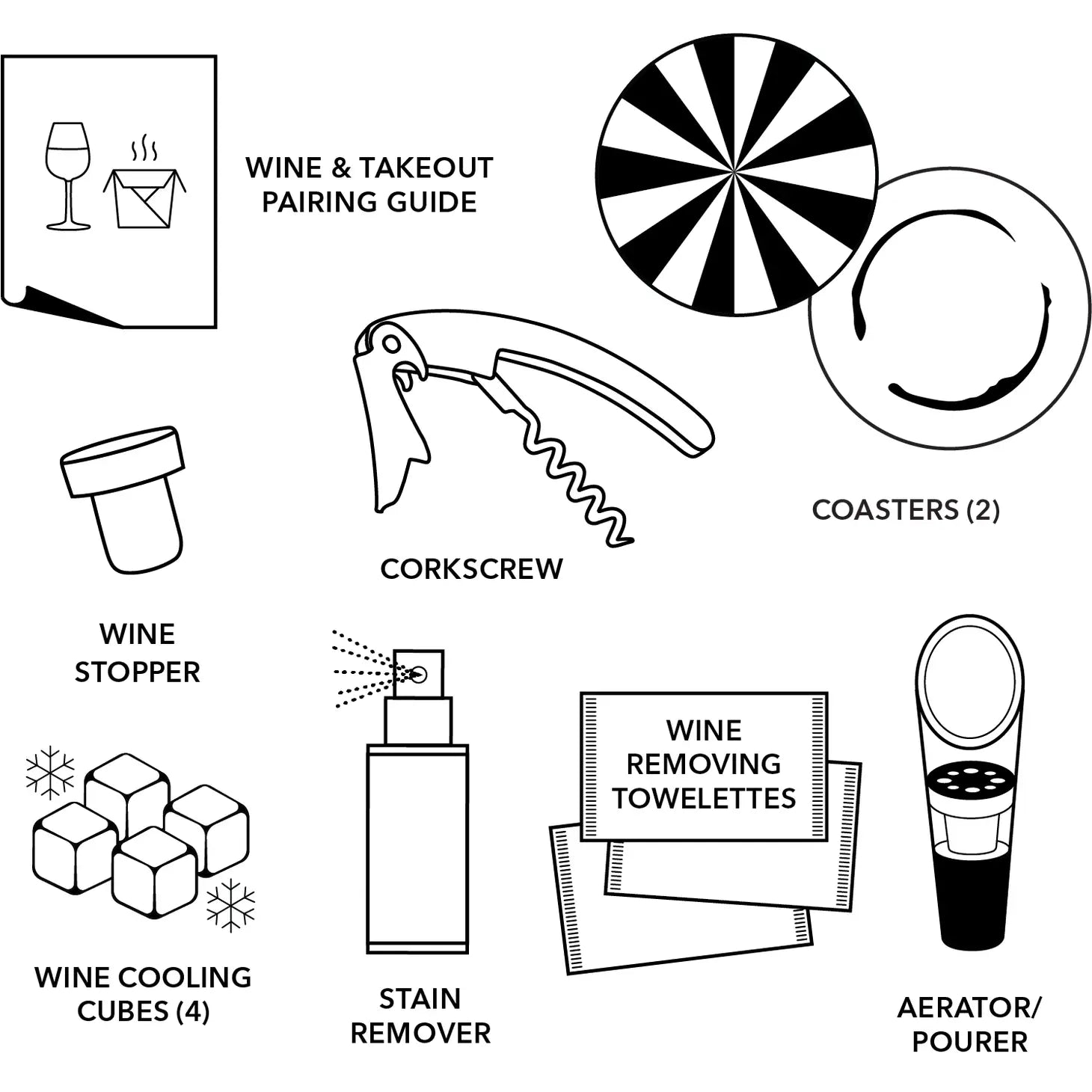 Uncork & Unwind Wine Night Kit - The Pink Pineapple 850