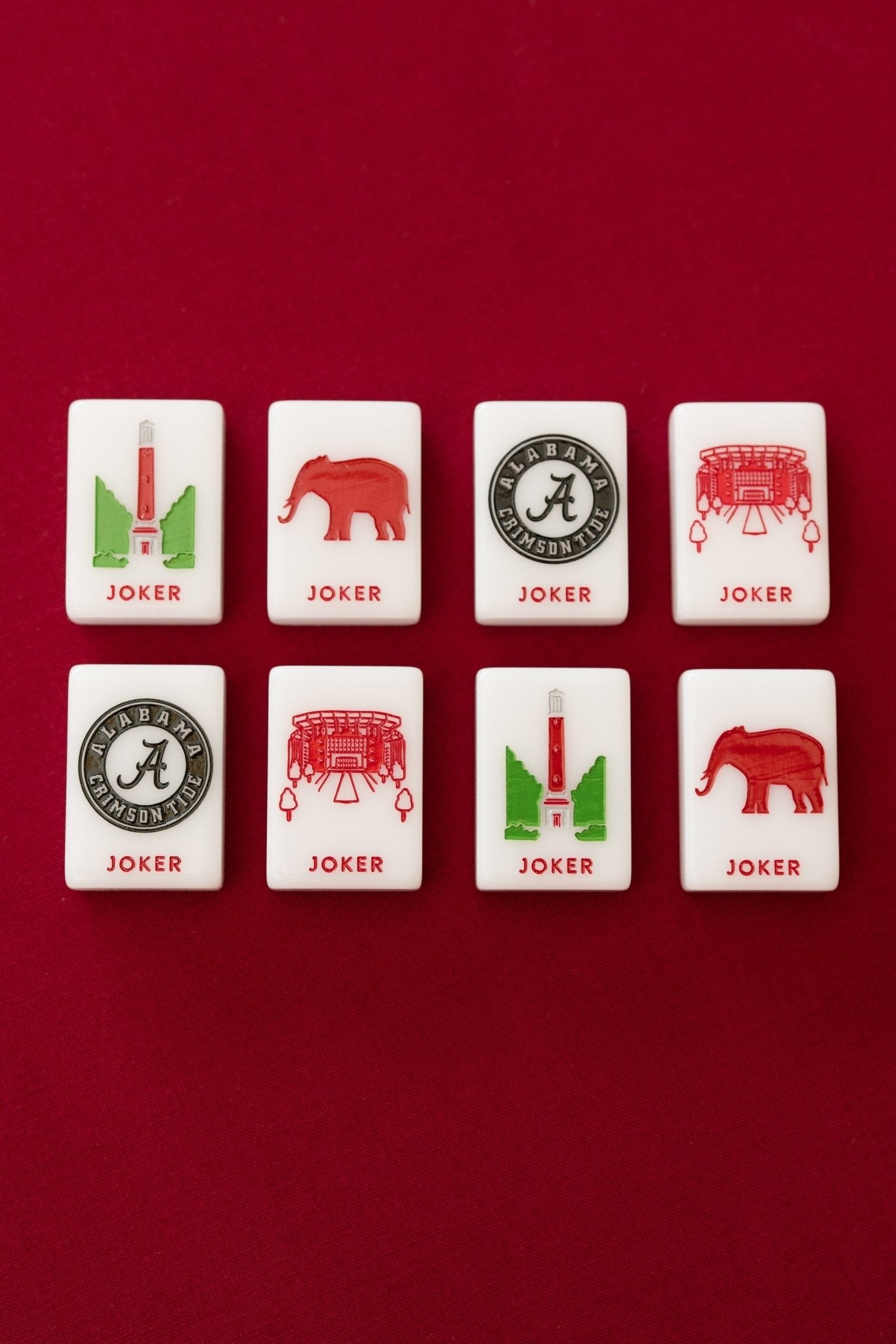 University of Alabama® Mahjong Tiles - The Pink Pineapple 850