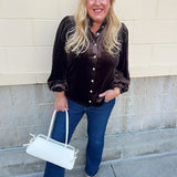 Velvet Elegance Blouse - The Pink Pineapple 850