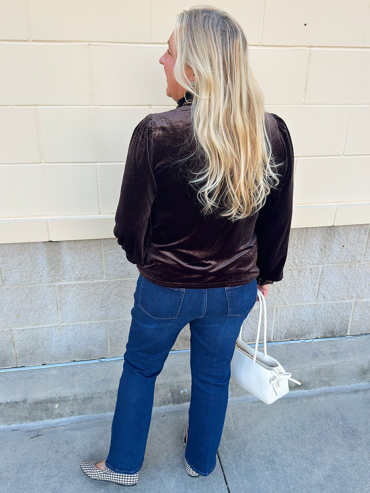 Velvet Elegance Blouse - The Pink Pineapple 850