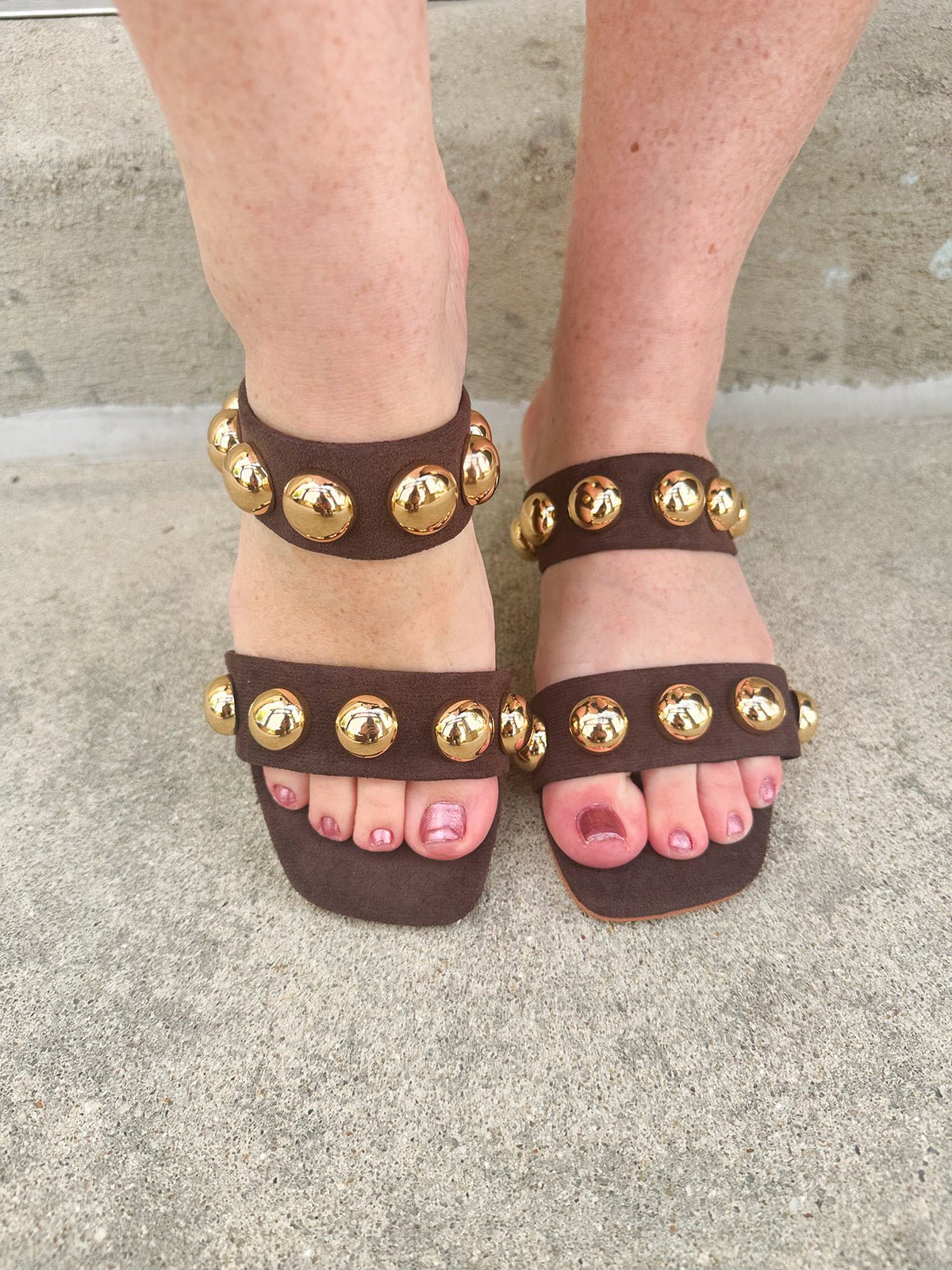 Venus Coffee Block Heel - The Pink Pineapple 850