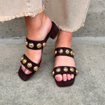 Venus Coffee Block Heel - The Pink Pineapple 850