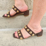 Venus Coffee Block Heel - The Pink Pineapple 850