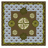 Verdant Moss Mahjong Mat - The Pink Pineapple 850