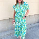 Verdant Muse Maxi Dress - The Pink Pineapple 850