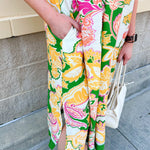 Verdant Whim Colorblock Maxi Dress - The Pink Pineapple 850