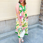 Verdant Whim Colorblock Maxi Dress - The Pink Pineapple 850