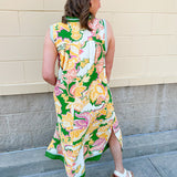 Verdant Whim Colorblock Maxi Dress - The Pink Pineapple 850
