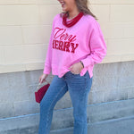 Very Merry Pearl Crewneck - The Pink Pineapple 850