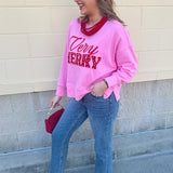 Very Merry Pearl Crewneck - The Pink Pineapple 850