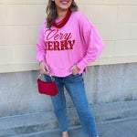 Very Merry Pearl Crewneck - The Pink Pineapple 850