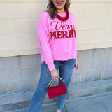 Very Merry Pearl Crewneck - The Pink Pineapple 850