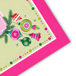 Very Merry Pink Christmas Mahj Mahjong Mat - The Pink Pineapple 850