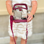 Victory Garnet Clear Stadium Bag - The Pink Pineapple 850