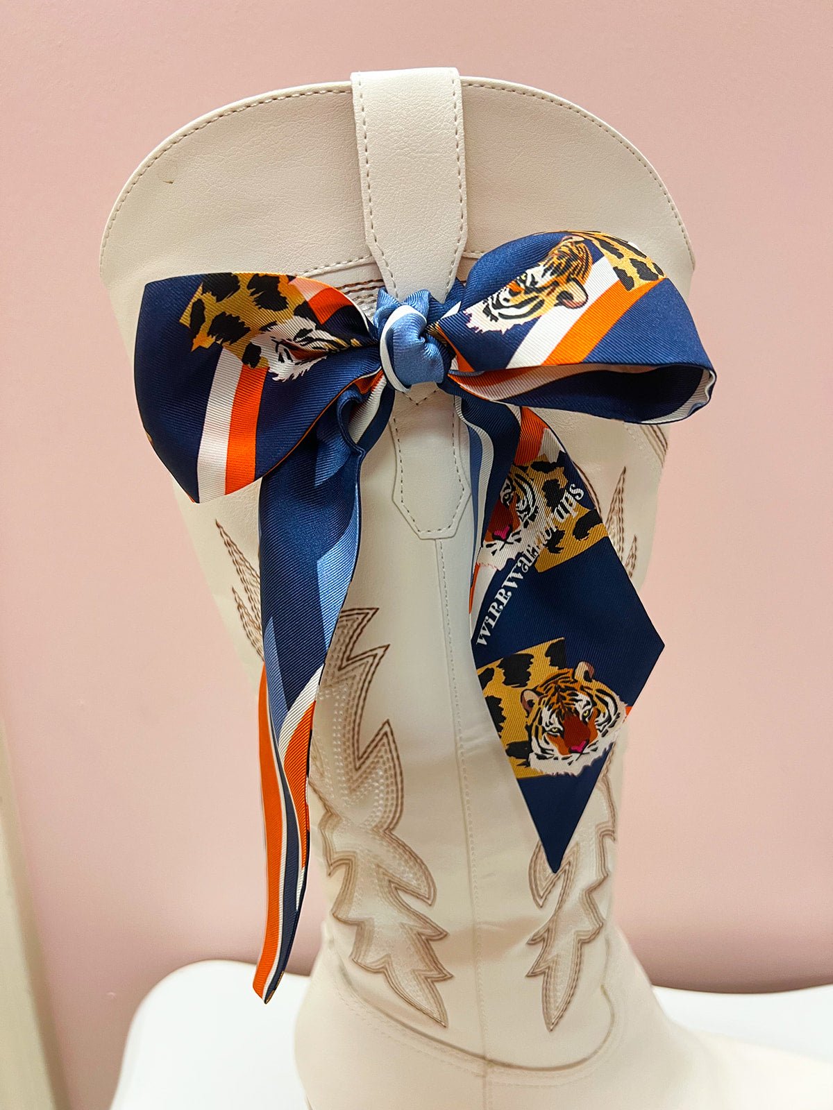 Victory Stripes Auburn Tiger Skinny Scarf - The Pink Pineapple 850