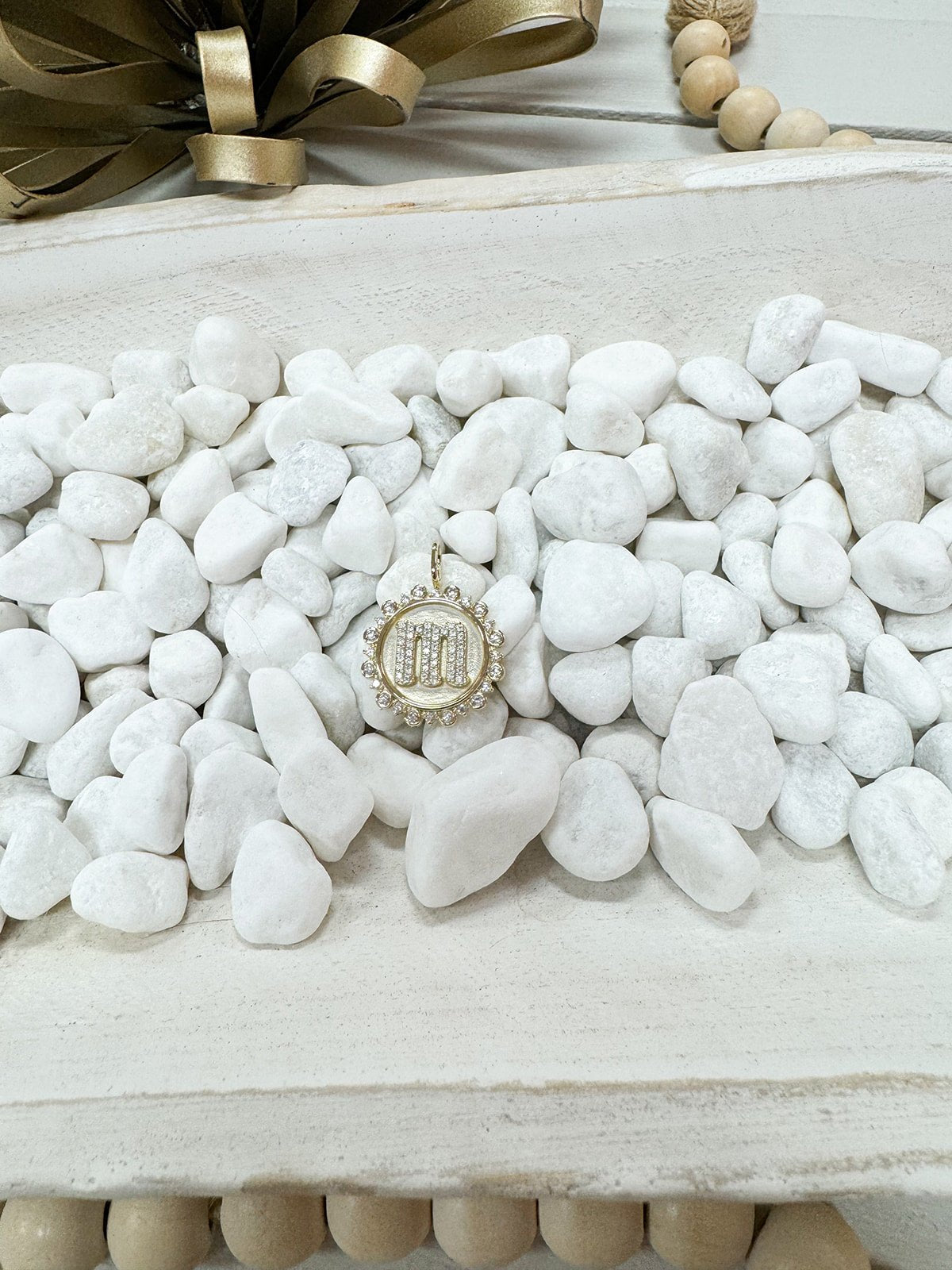 Vintage Coin Initial Charms - The Pink Pineapple 850