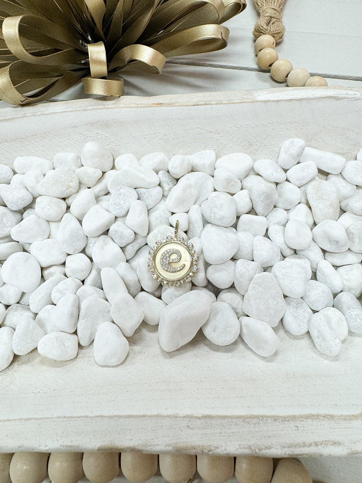 Vintage Coin Initial Charms - The Pink Pineapple 850