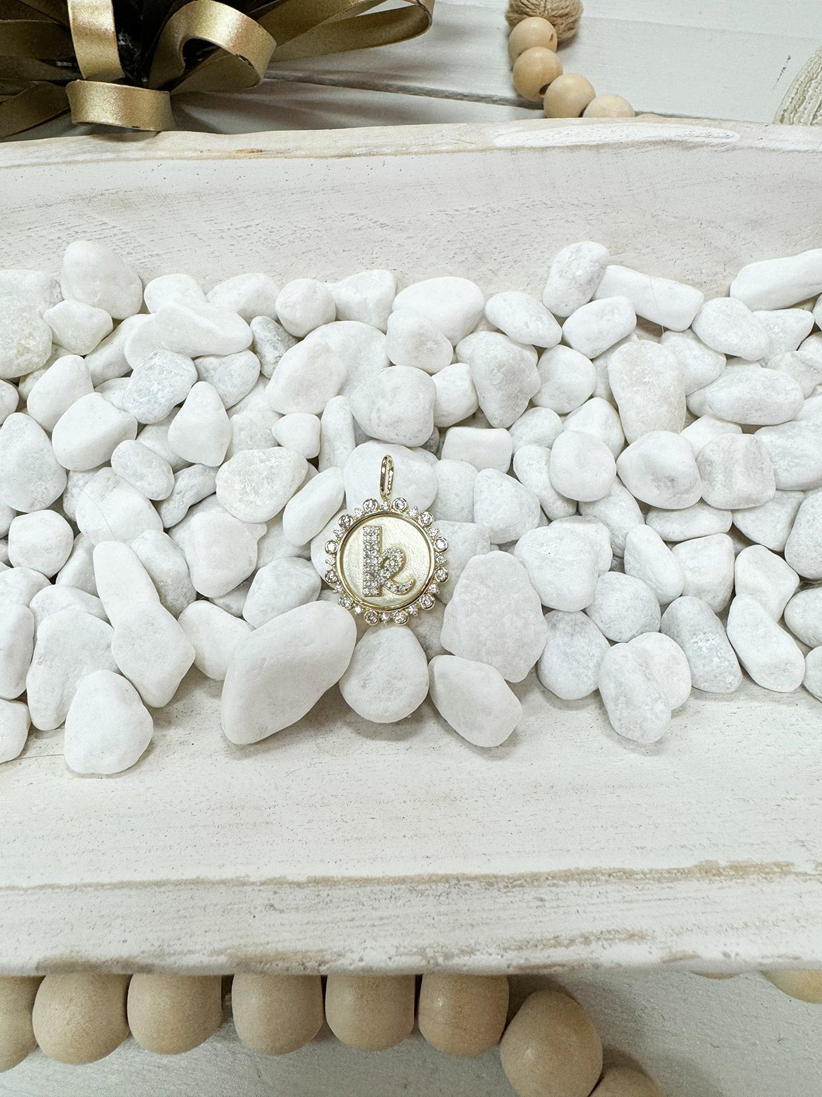 Vintage Coin Initial Charms - The Pink Pineapple 850