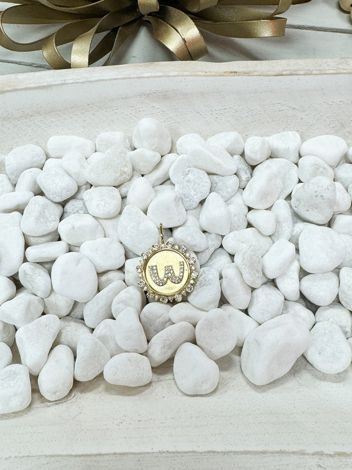 Vintage Coin Initial Charms - The Pink Pineapple 850