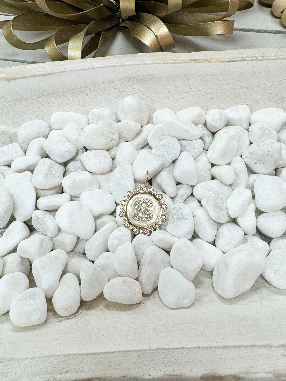 Vintage Coin Initial Charms - The Pink Pineapple 850