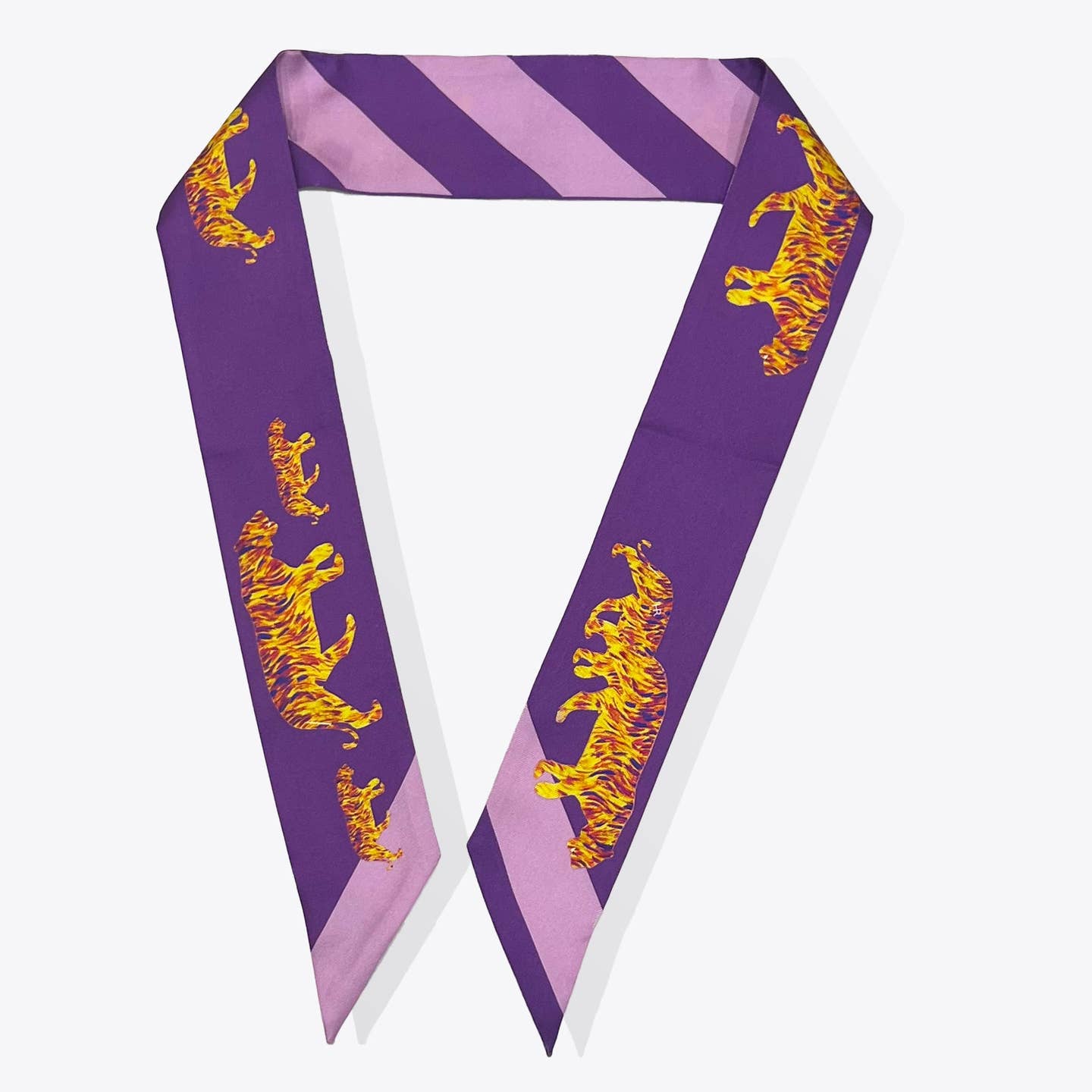 Violet Roar Skinny Scarf - The Pink Pineapple 850