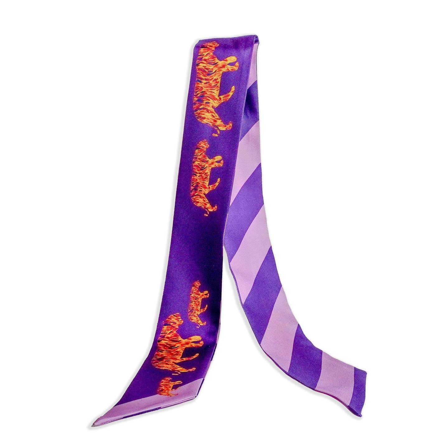 Violet Roar Skinny Scarf - The Pink Pineapple 850