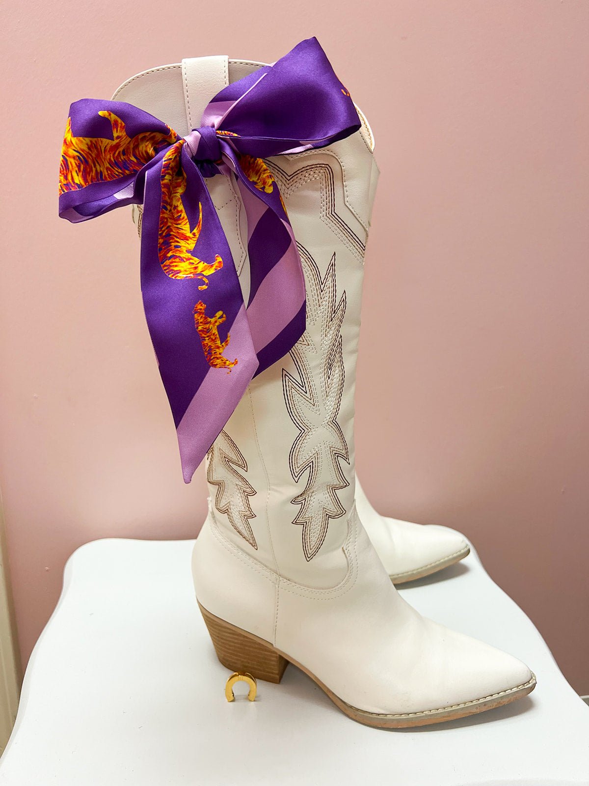 Violet Roar Skinny Scarf - The Pink Pineapple 850