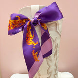 Violet Roar Skinny Scarf - The Pink Pineapple 850