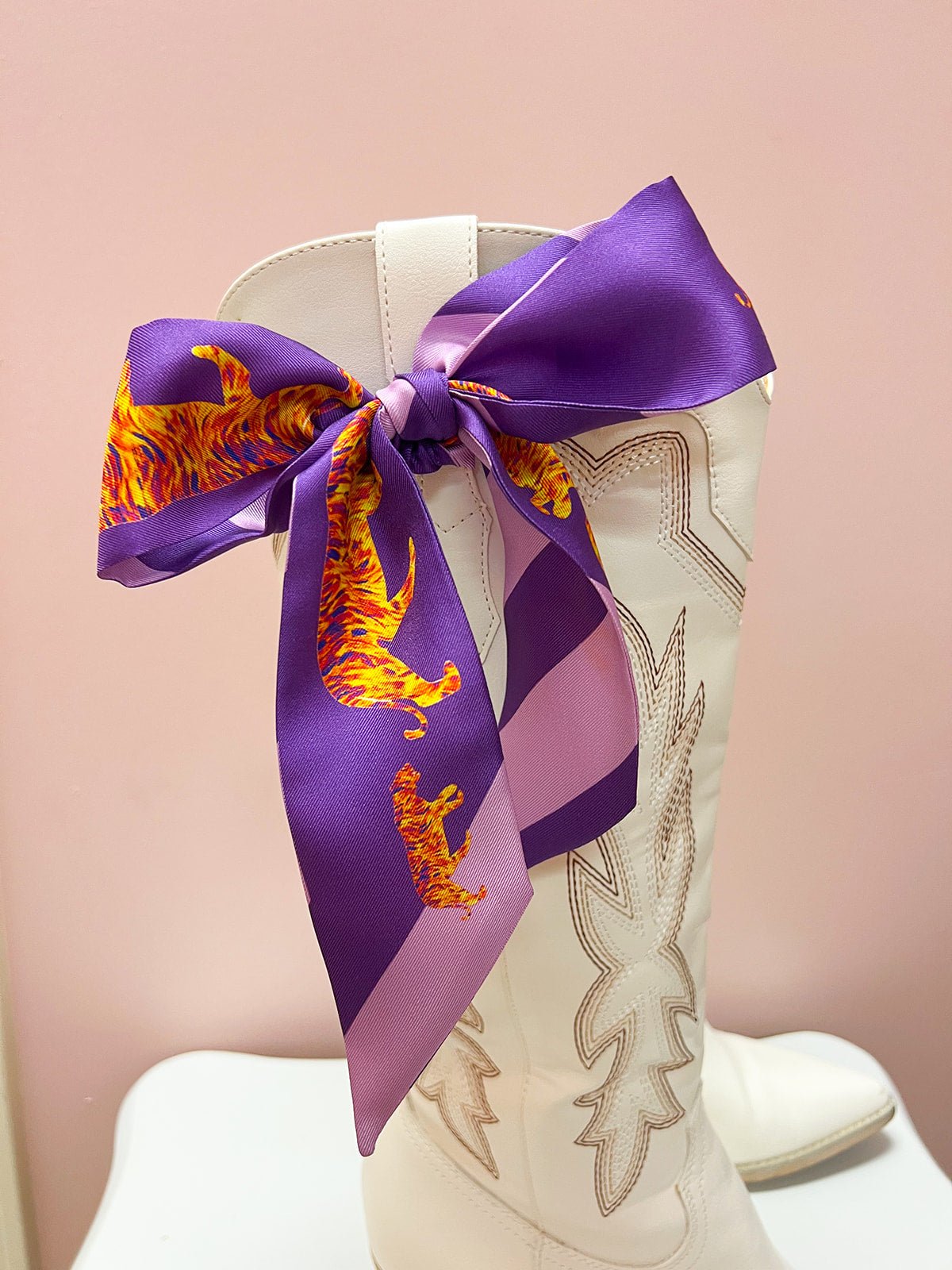 Violet Roar Skinny Scarf - The Pink Pineapple 850