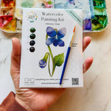 Violet Watercolor Kit | February Birth Month Flower - The Pink Pineapple 850