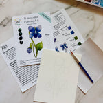 Violet Watercolor Kit | February Birth Month Flower - The Pink Pineapple 850