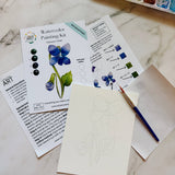 Violet Watercolor Kit | February Birth Month Flower - The Pink Pineapple 850