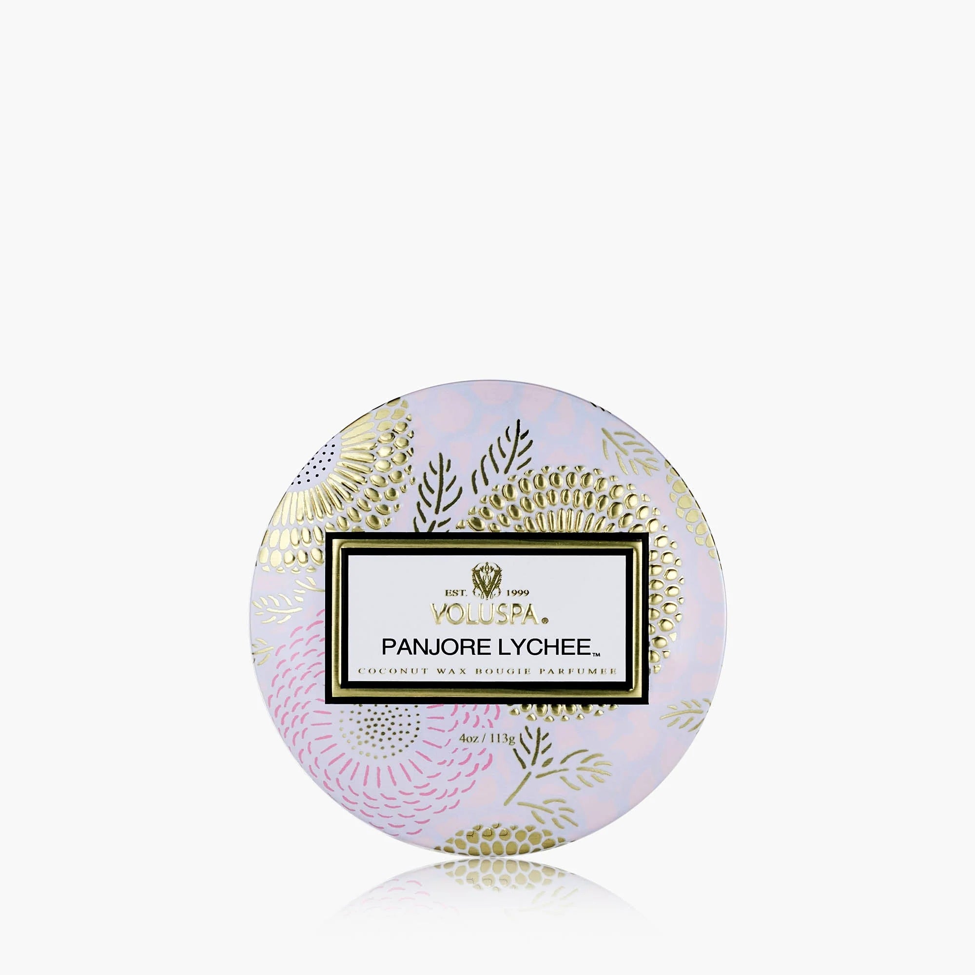 [Voluspa] Panjore Lychee Mini Tin Candle - The Pink Pineapple 850