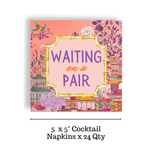 "Waiting on a Pair" Mahjong Cocktail Napkins - The Pink Pineapple 850