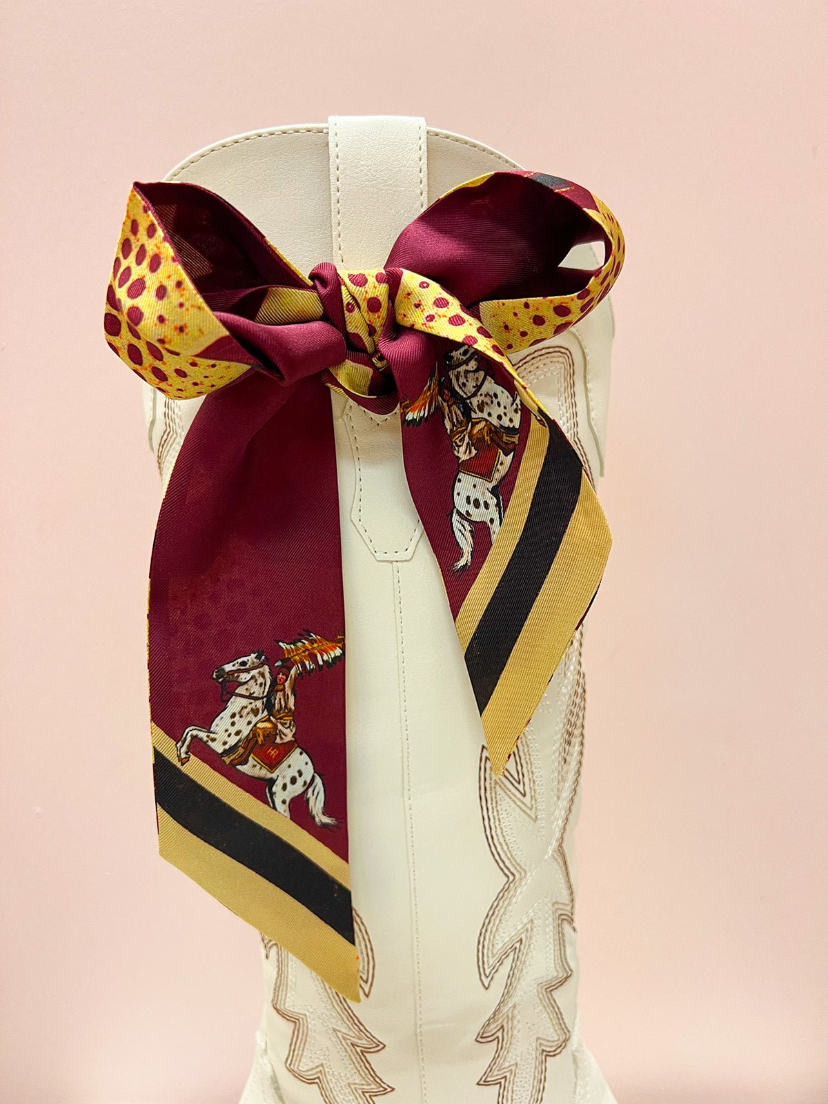 Warrior Pose FSU Skinny Scarf - The Pink Pineapple 850