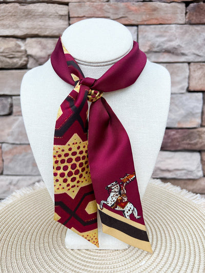 Warrior Pose FSU Skinny Scarf - The Pink Pineapple 850
