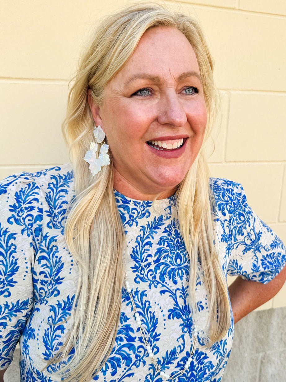 Water Resistant Pearl Beaded and Open Oval Chain Necklace - The Pink Pineapple 850