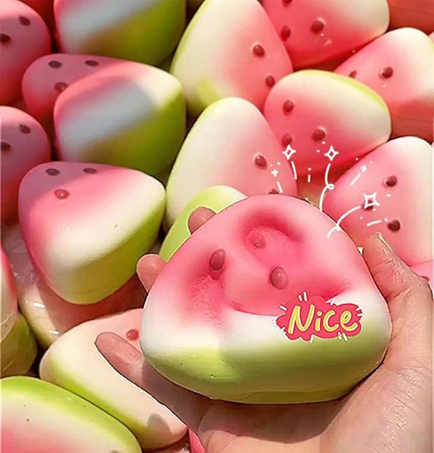 Watermelon Slice Slow Rising Squishy - The Pink Pineapple 850