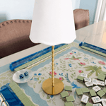 Waverly White Scalloped Rechargeable Table Lamp - The Pink Pineapple 850