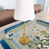 Waverly White Scalloped Rechargeable Table Lamp - The Pink Pineapple 850