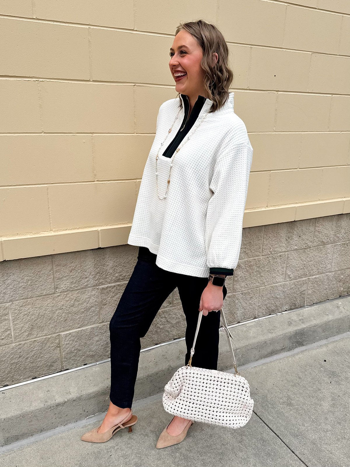 Weekend Courtside Quarter - Zip Pullover - The Pink Pineapple 850