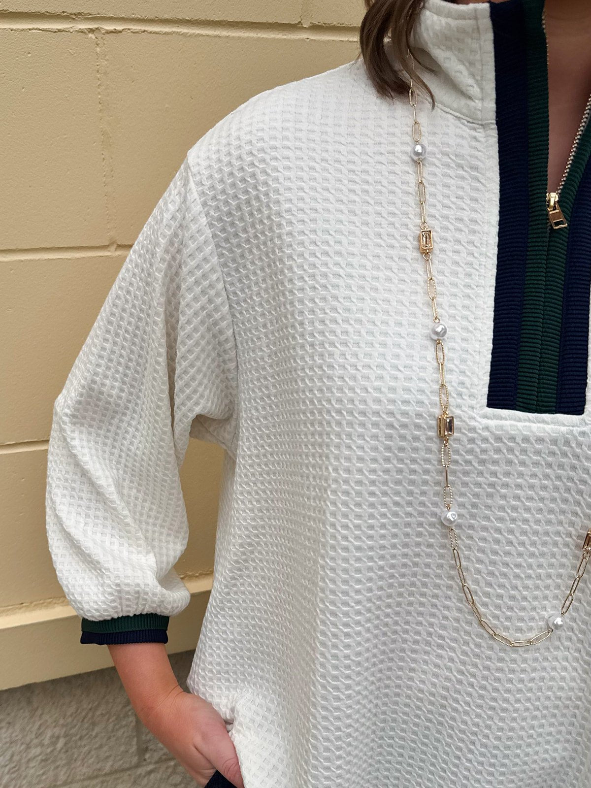 Weekend Courtside Quarter - Zip Pullover - The Pink Pineapple 850