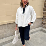 Weekend Courtside Quarter - Zip Pullover - The Pink Pineapple 850