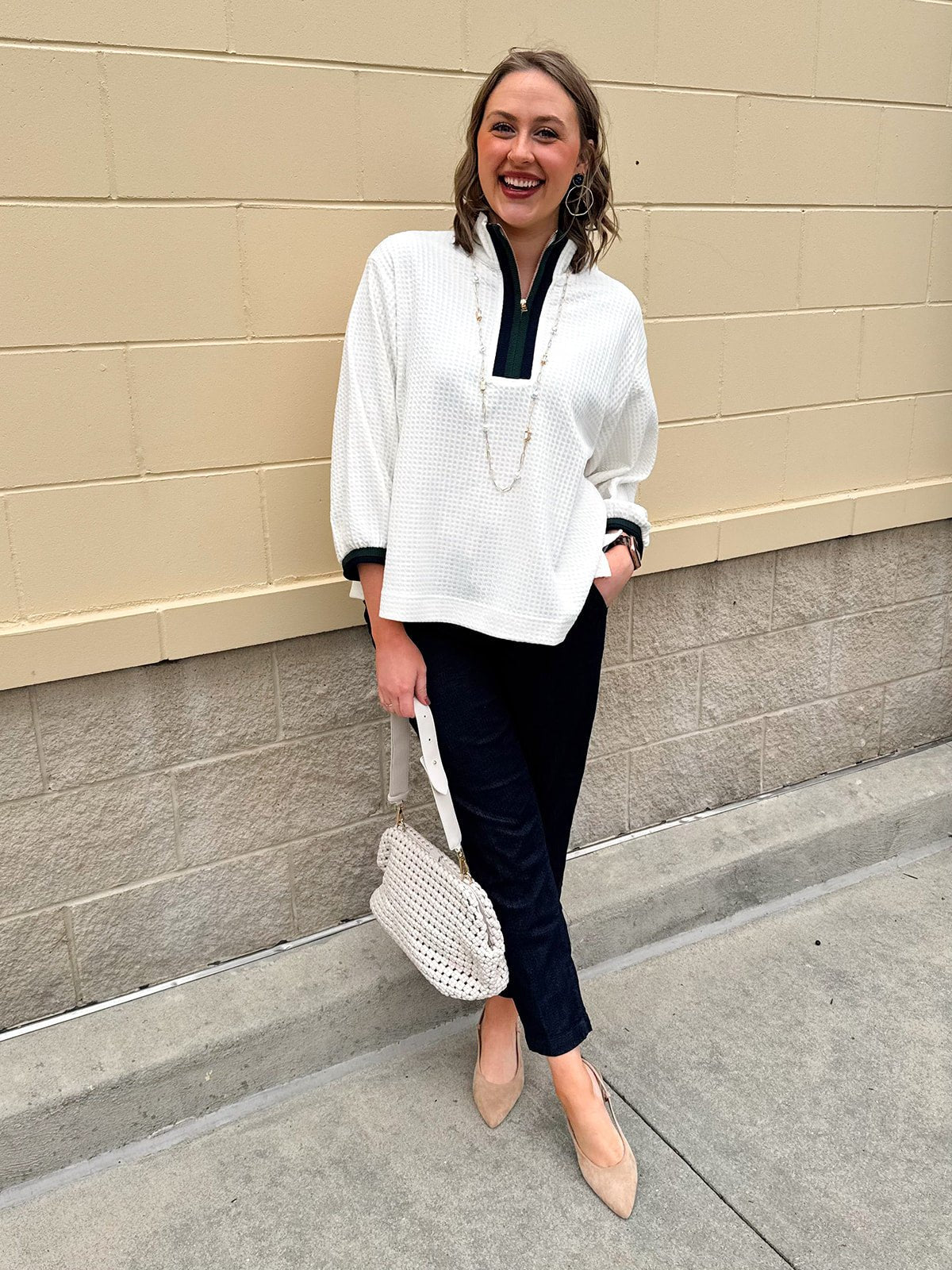 Weekend Courtside Quarter - Zip Pullover - The Pink Pineapple 850