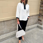 Weekend Courtside Quarter - Zip Pullover - The Pink Pineapple 850