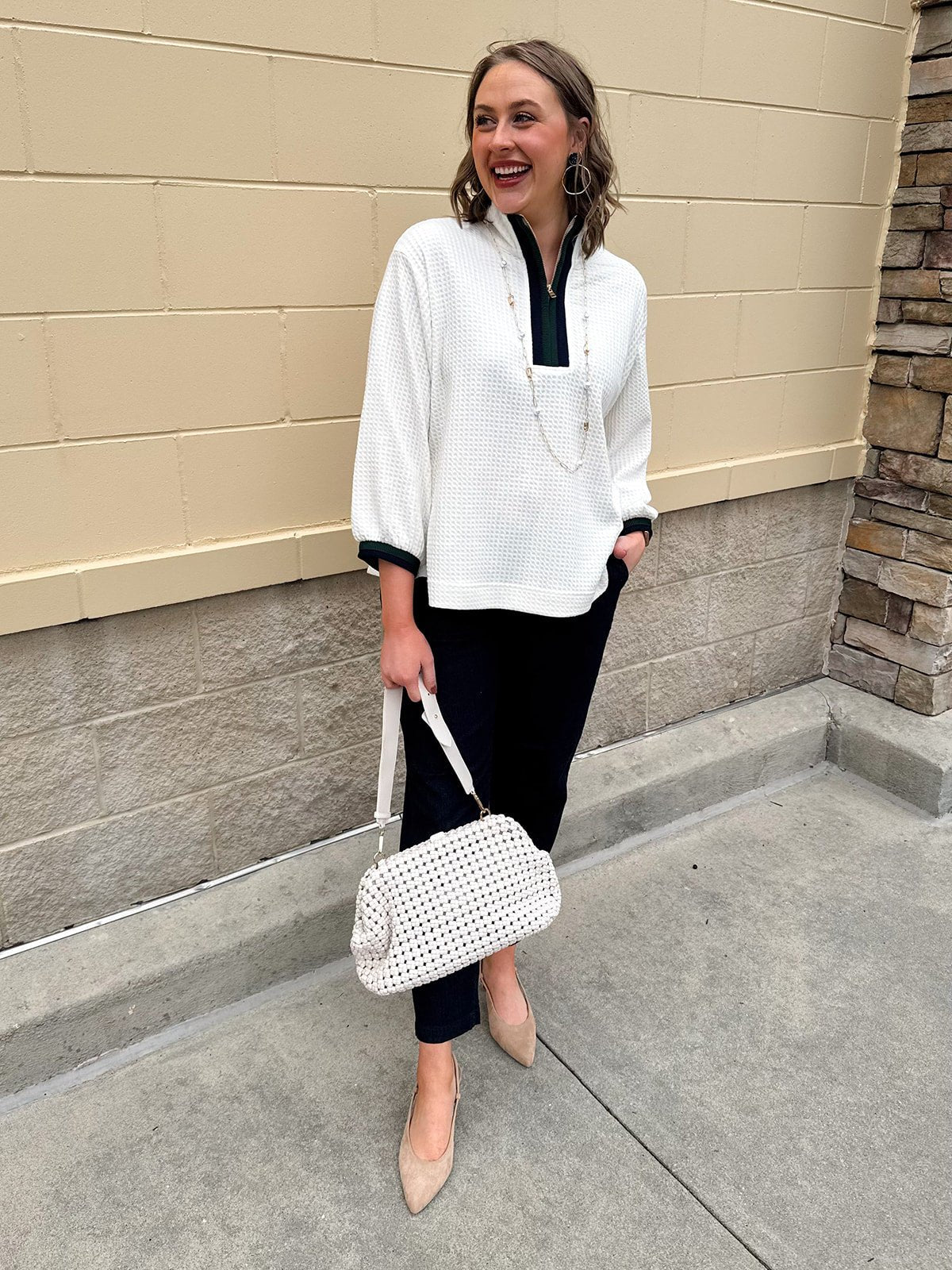 Weekend Courtside Quarter - Zip Pullover - The Pink Pineapple 850