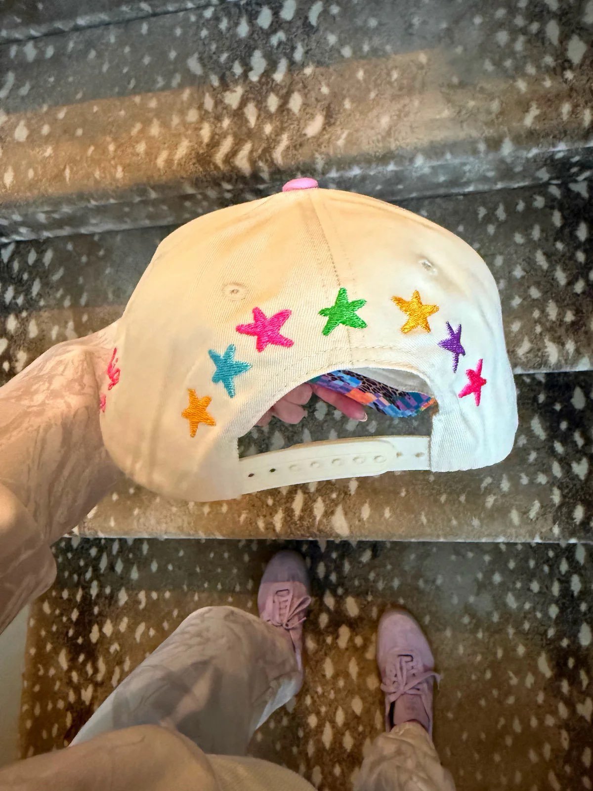 “What’s The Best That Could Happen” Cream Trucker Hat - The Pink Pineapple 850